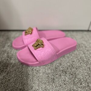 Pink Sandals with Gold Accent